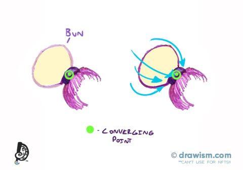 How To Draw Hair Buns For Males & Females - Drawism.com