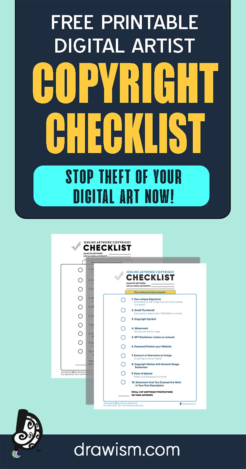 nft art theft copyright checklist