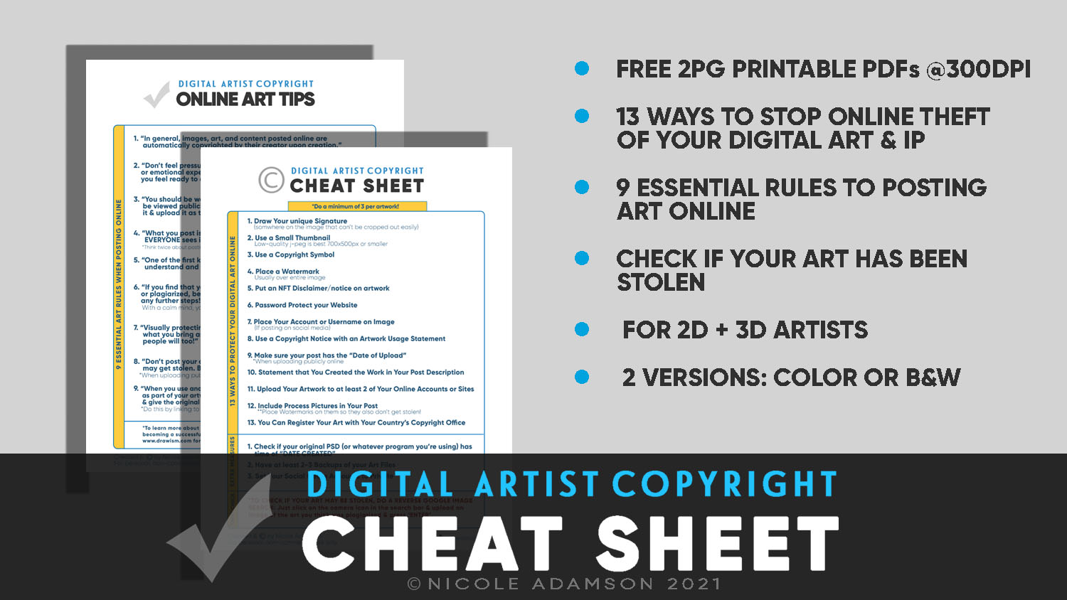 Digital Artist Copyright Cheat Sheet for NFT Art Theft