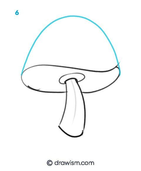 Make Lovely Stylized Fantasy Mushroom Drawings Step by Step