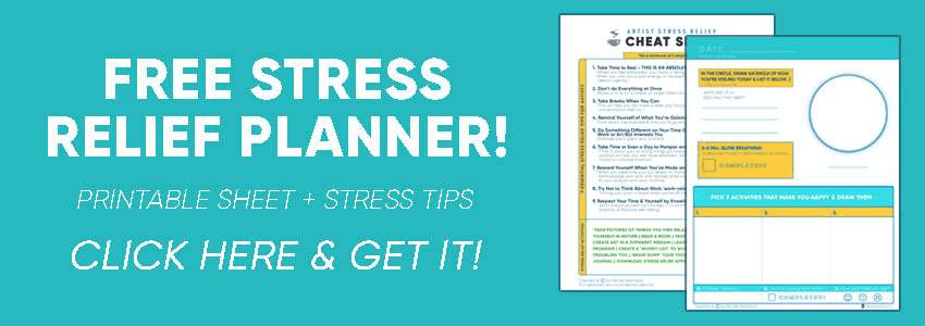 Stress Relief Cheat Sheet - Drawism.com